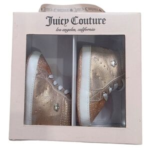 Juicy Couture Kids Shimmering Gold Sneakers